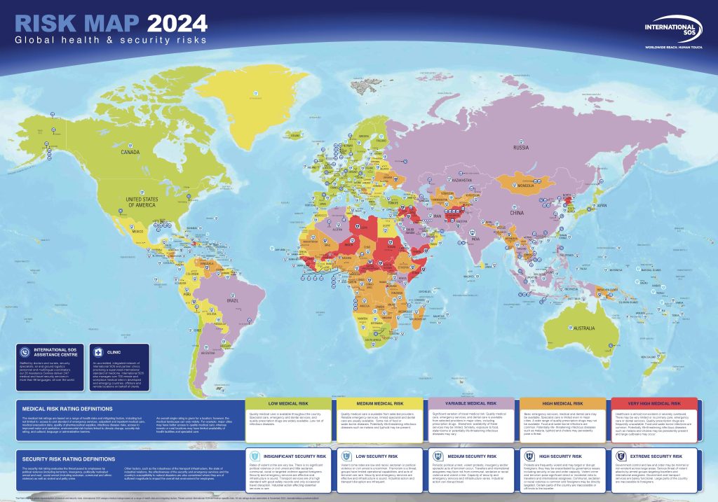 Cambiamento climatico, rischi sicurezza e salute la Risk Map del 2024