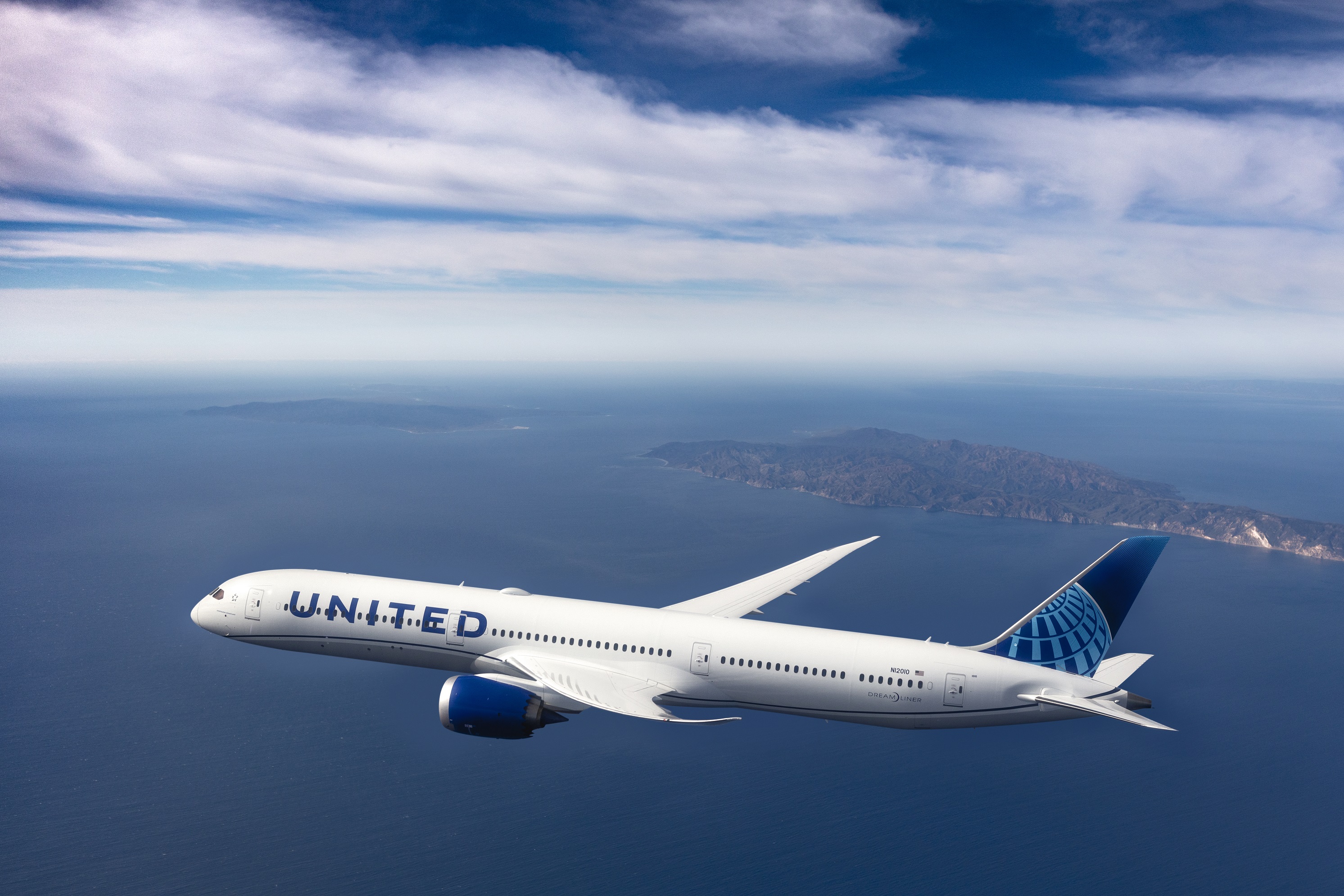 Logo United Airlines e pista